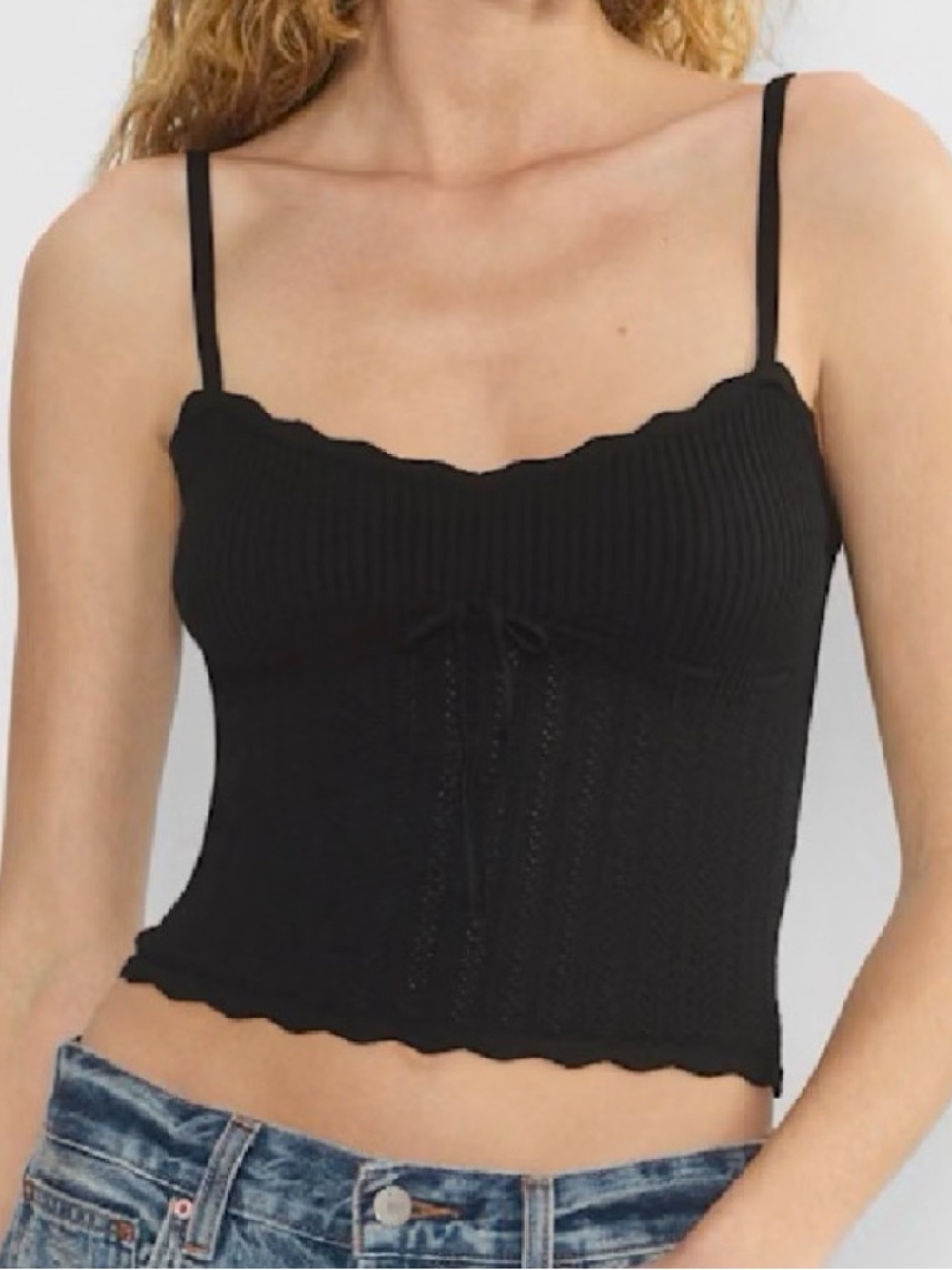 Aritzia Wilfred Soloist- Wonder Yarn Top black